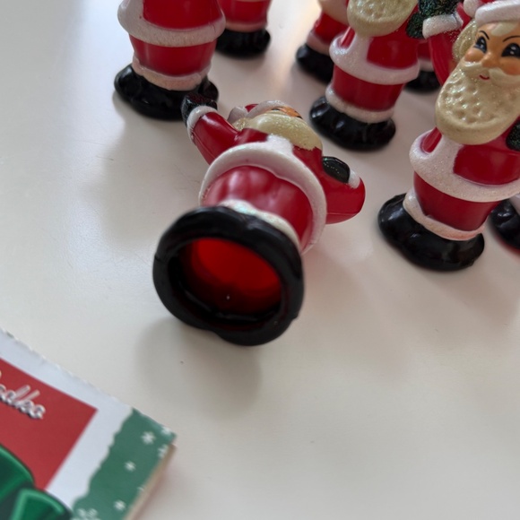 Christopher Radko Shiny Brite Santa Light Covers -Set of 10 - Picture 3 of 5